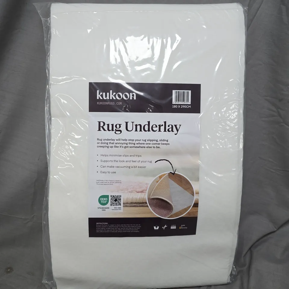 KUKOON RUG UNDERLAY – 180 X 290 CM