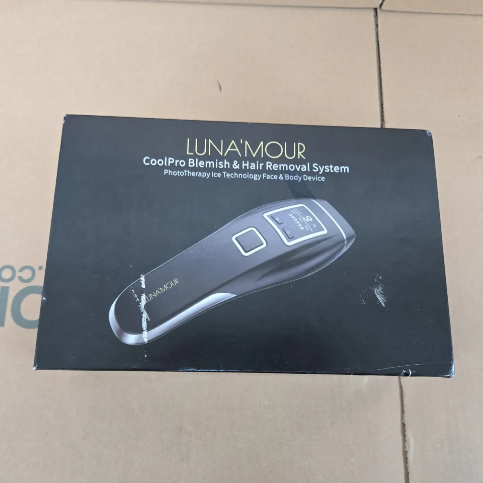 LUNA'MOUR COOLPRO BLEMISH & HAIR REMOVAL SYSTEM – PHOTOTHERAPY ICE TECHNOLOGY FACE & BODY DEVICE - BOXED