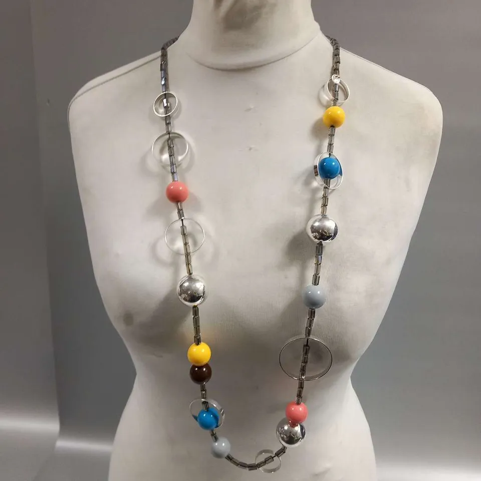 BRAND NEW BROWN PEPPER HANDBAGS JEWELLERY CONNECTION UK COLOURFUL AND HAPPY NECKLACE 
