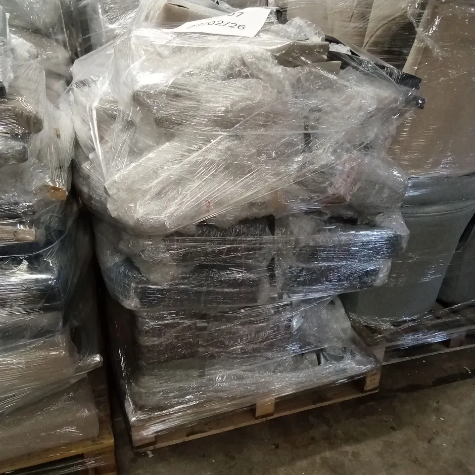 PALLET OF ASSORTED DESIGNER CHAIR PARTS AND PIECES 