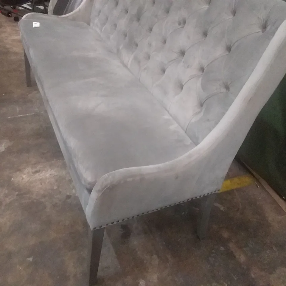 GREY FABRIC BENCH