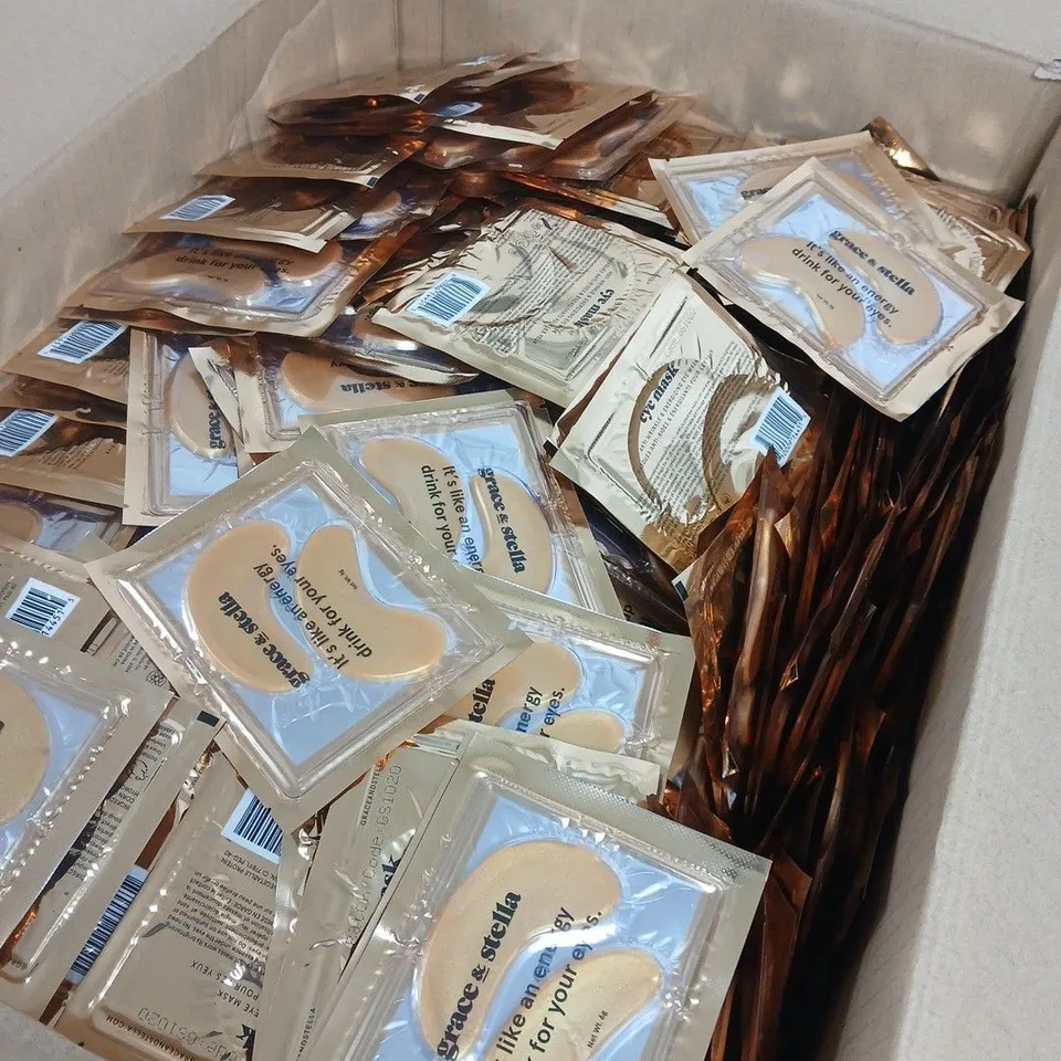 BOX OF APPROXIMATELY 950 GRACE AND STELLA EYE MASK