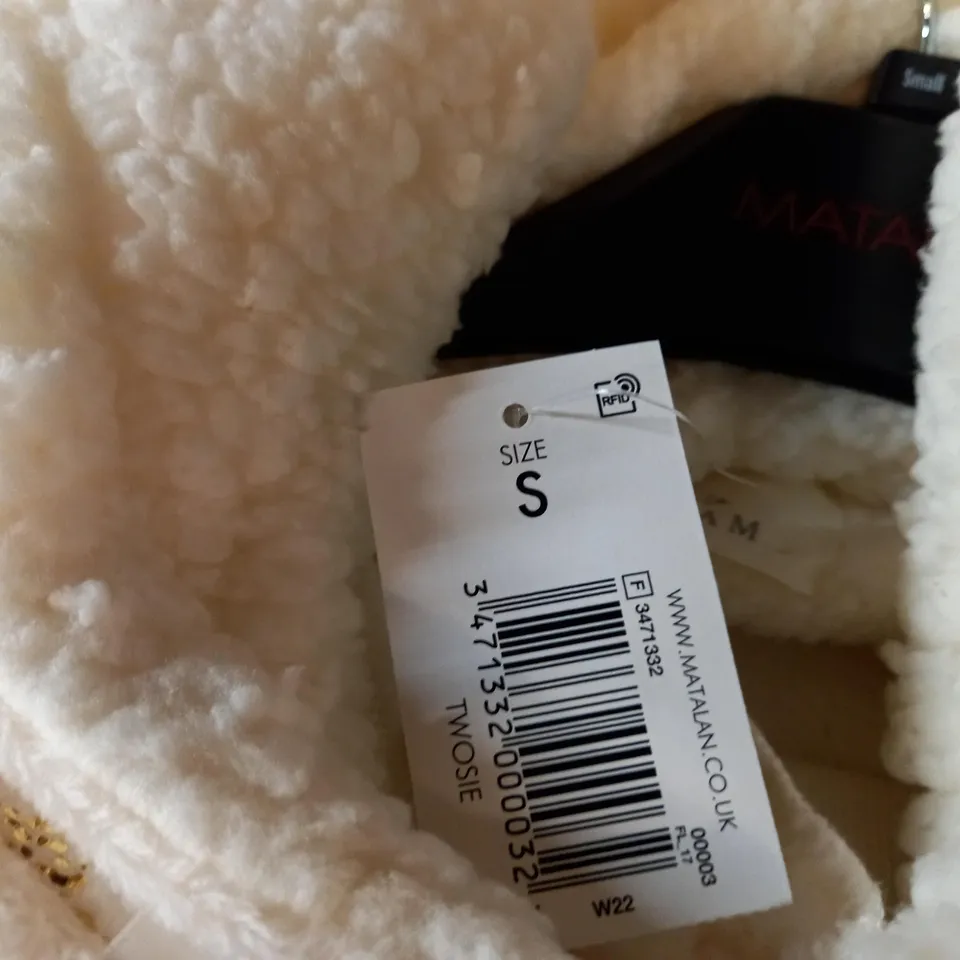 MATALAN TEDDY  BEAR PAJAMA SET - WHITE/GOLD SIZE S