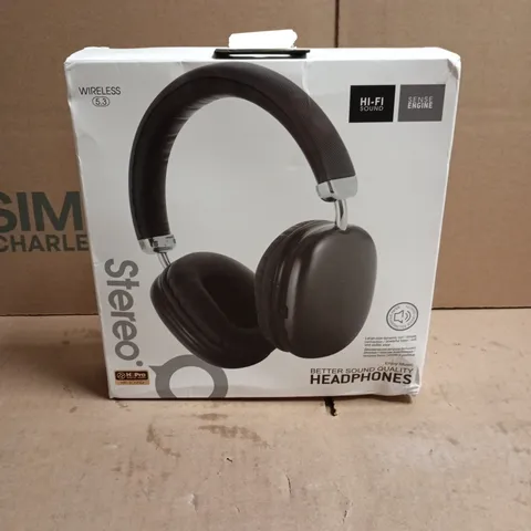 WIRELESS 5.3 STEREO HEADPHONES BLACK 