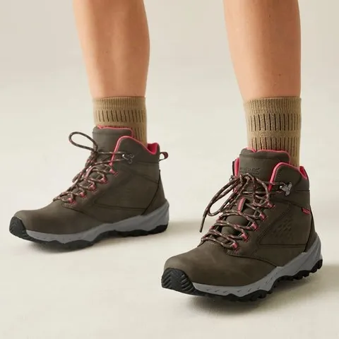 BRAND NEW REGATTA AMBLE WOMEN'S HIGH TOP HIKING SHOES | FOUR LEAF CLOVER POP PINK UK 3