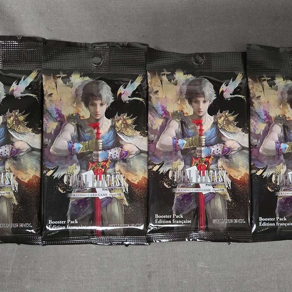 SMALL ASSORTMENT OF 4 FINAL FANTASY TRADING CARD BOOSTER PACKS