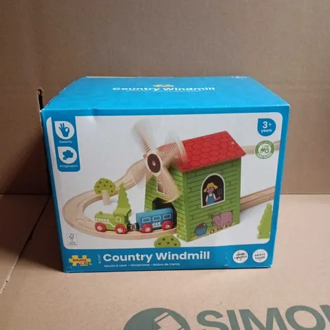 COUNTRY WINDMILL WOODEN PLAYSET 