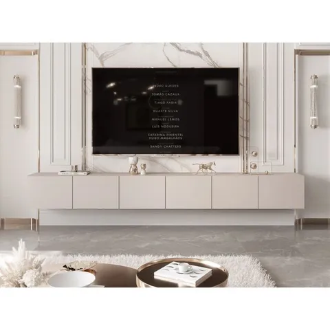 BOXED TV-LOWBOARD TV-UNIT TAKELLA 300cm CASHMERE (3 BOXES)