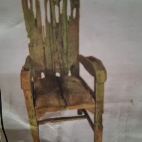 BRAND NEW PACKAGED MAKASI IMPORTS ROOT GOAT SKIN KING CHAIR
