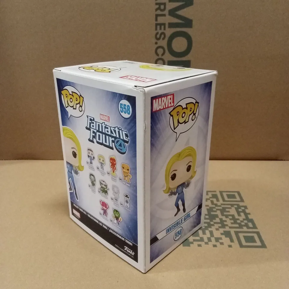 BOXED FUNKO POP 558 FANTASTIC FOUR INVISIBLE GIRL