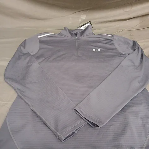 UNDER ARMOUR GREY LONG SLEEVE JACKET SIZE L