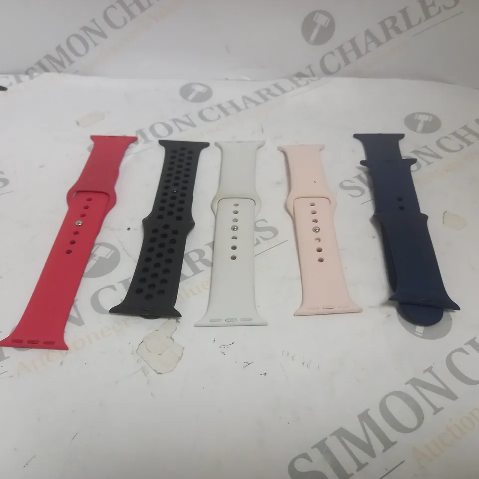 BOX OF LARGE AMOUNT OF ASSORTED LOOSE WATCH STRAPS - 10KG WORTH