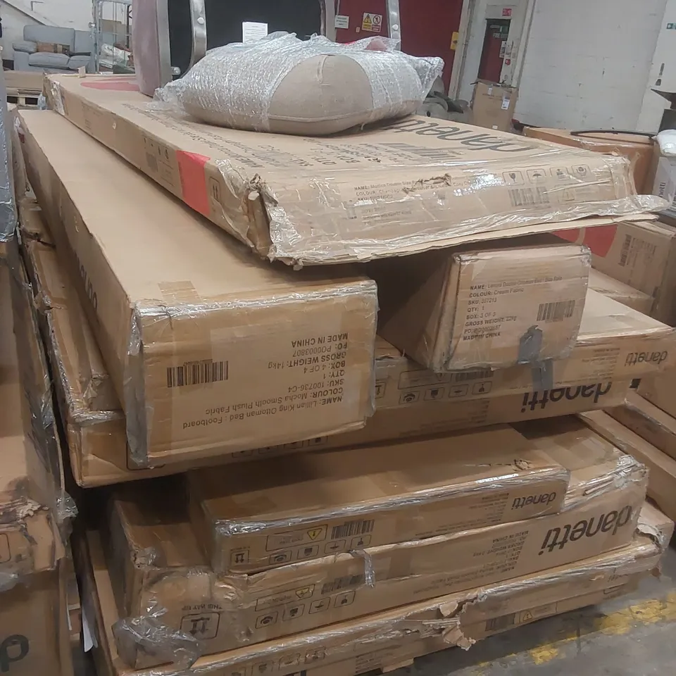PALLET CONTAINING A LARGE QUANTITY OF ASSORTED DANETTI FURNITURE PARTS