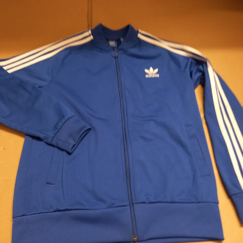 ADIDAS BLUE TRACK TOP - 13/14 YRS