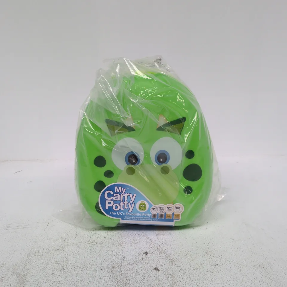MY CARRY POTTY – GREEN FROG DESIGN PORTABLE CHILD POTTY, SEALED IN PLASTIC