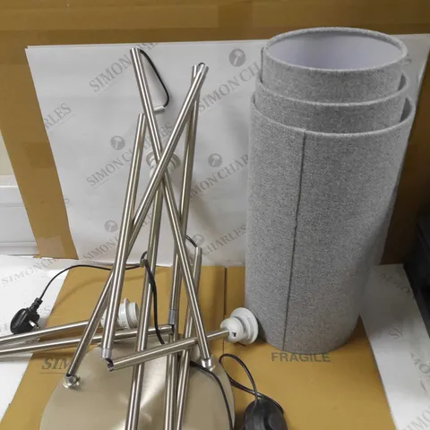JOHN LEWIS 3 LIGHT CLUSTER SHELF FLOOR LAMP