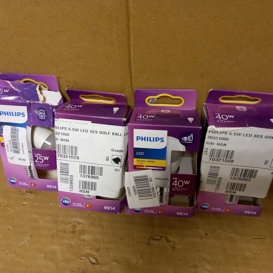 PHILIPS WARM WHITE LED LIGHTBULB SELECTION