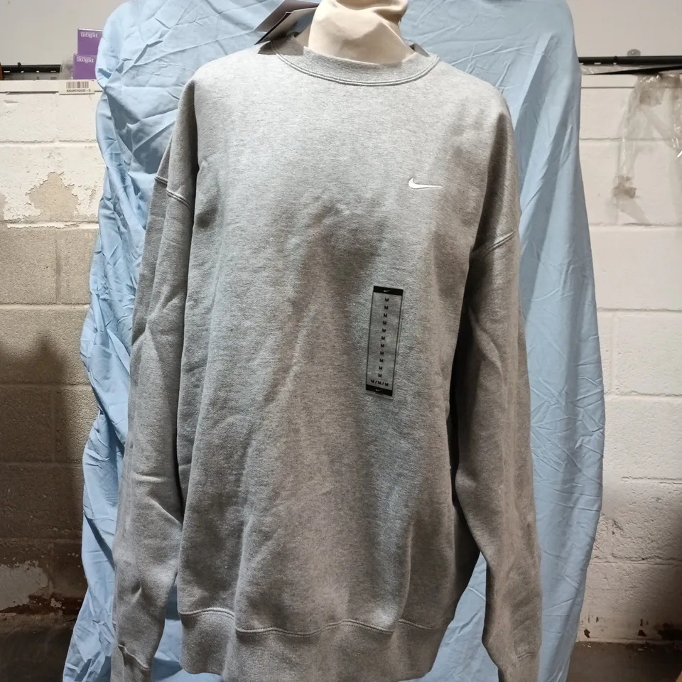 Nike Men's Grey Fleece Sweatshirt – Size M