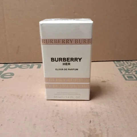 BOXED AND SEALED BURBERRY HER ELIXIR DE PARFUM 50ML