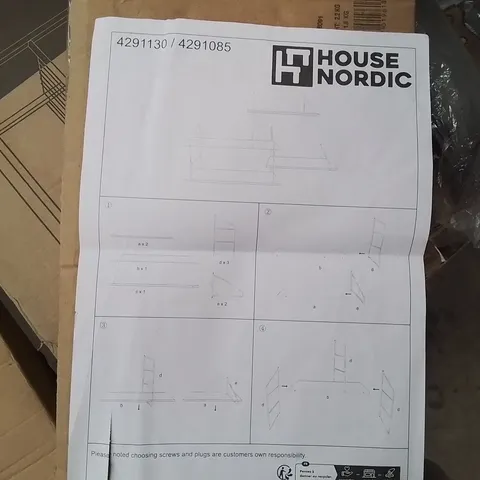 BOXED HOUSE NORDIC SHELF TESS WOOD AND STEEL GREEN (1 BOX)