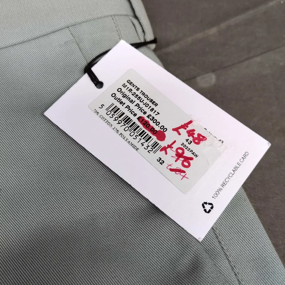 PAUL SMITH GENTS TROUSERS – LIGHT GREY, UK 32