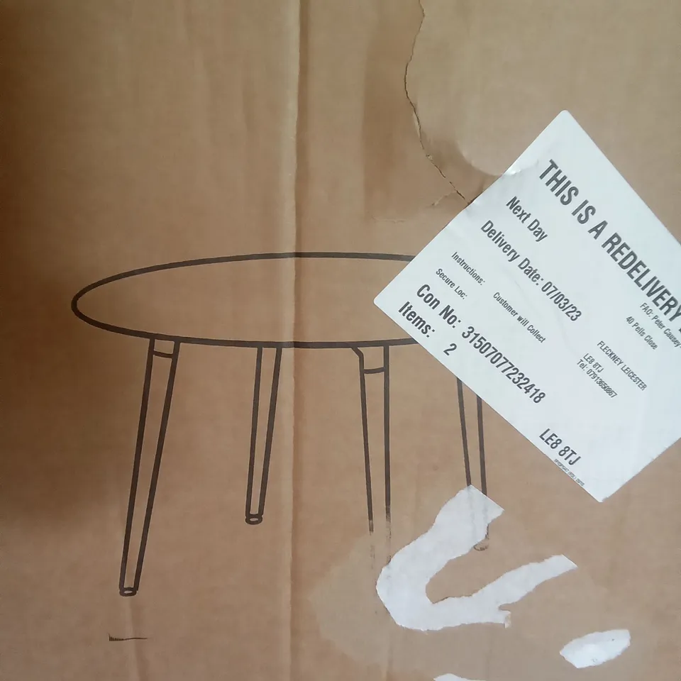 BOXED KOSY KOALA ROUND WOOD DINING TABLE 