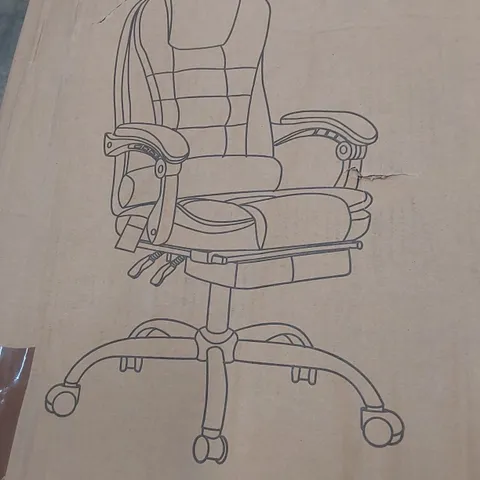 BOXED GAMING CHAIR - BLACK (1 BOX)