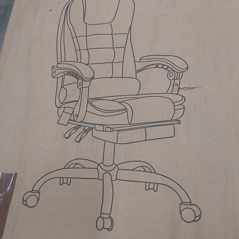 BOXED GAMING CHAIR - BLACK (1 BOX)
