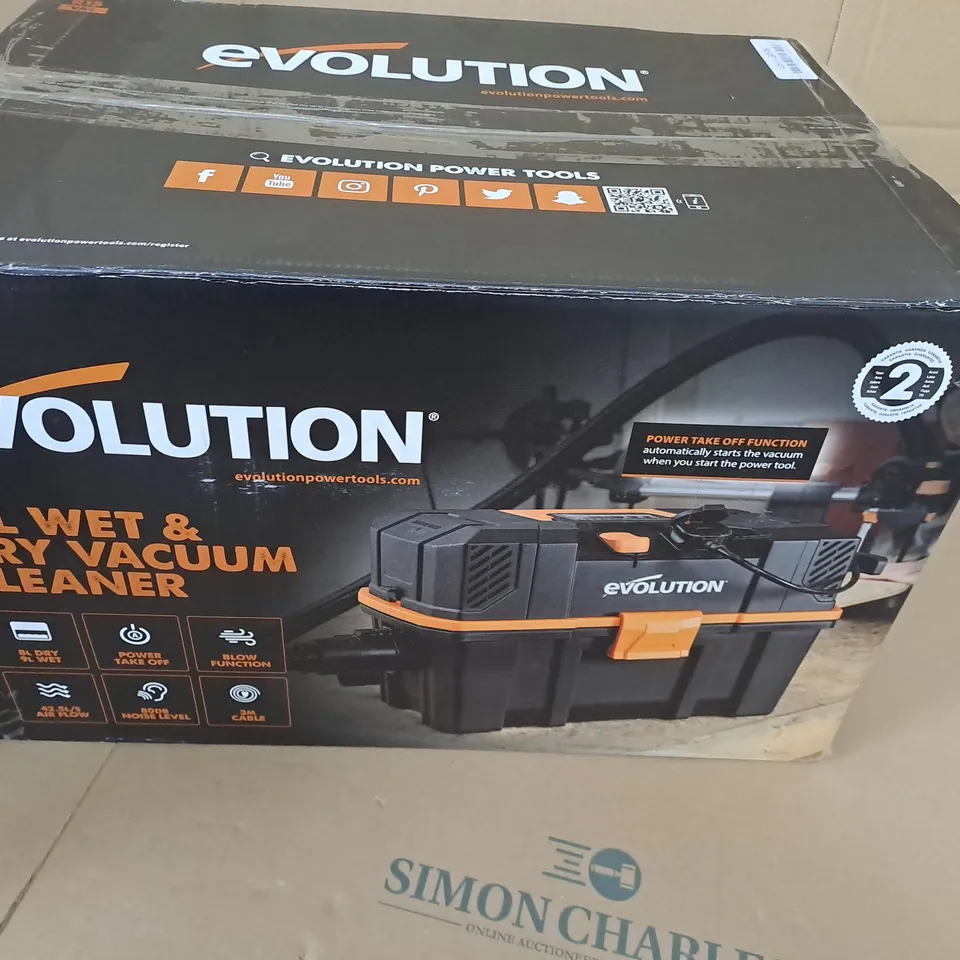 BOXED EVOLUTION 15L WET AND DRY VACUUM CLEANER R15 VAC