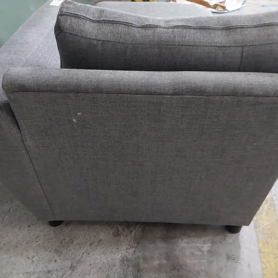 QUALITY BRITISH DESIGNER LOUNGE Co. CHAISE SECTION GREY FABRIC 
