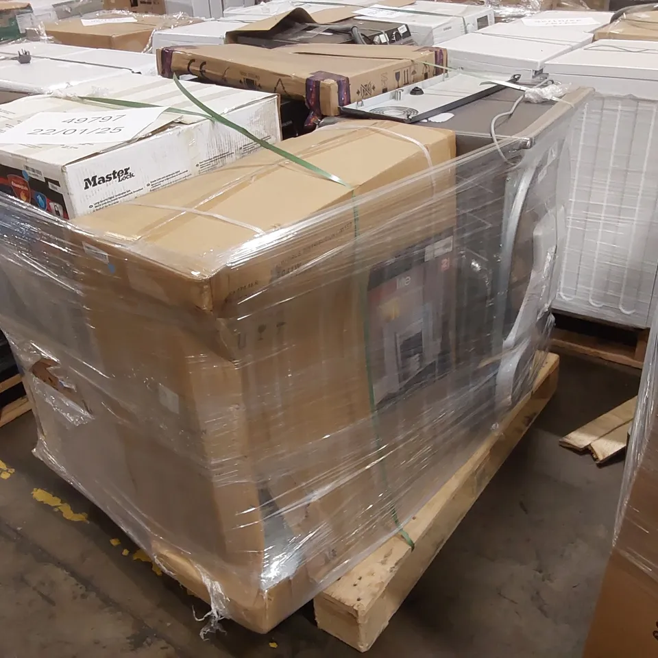 PALLET OF APPROXIMATELY 5 UNPROCESSED RAW RETURN HOUSEHOLD AND ELECTRICAL GOODS TO INCLUDE;