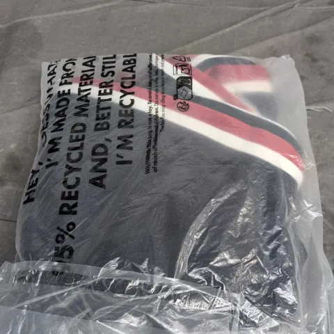 NEW ERA NAVY SIDE STRIPE WIDE-LEG TRACK PANTS, SIZE L