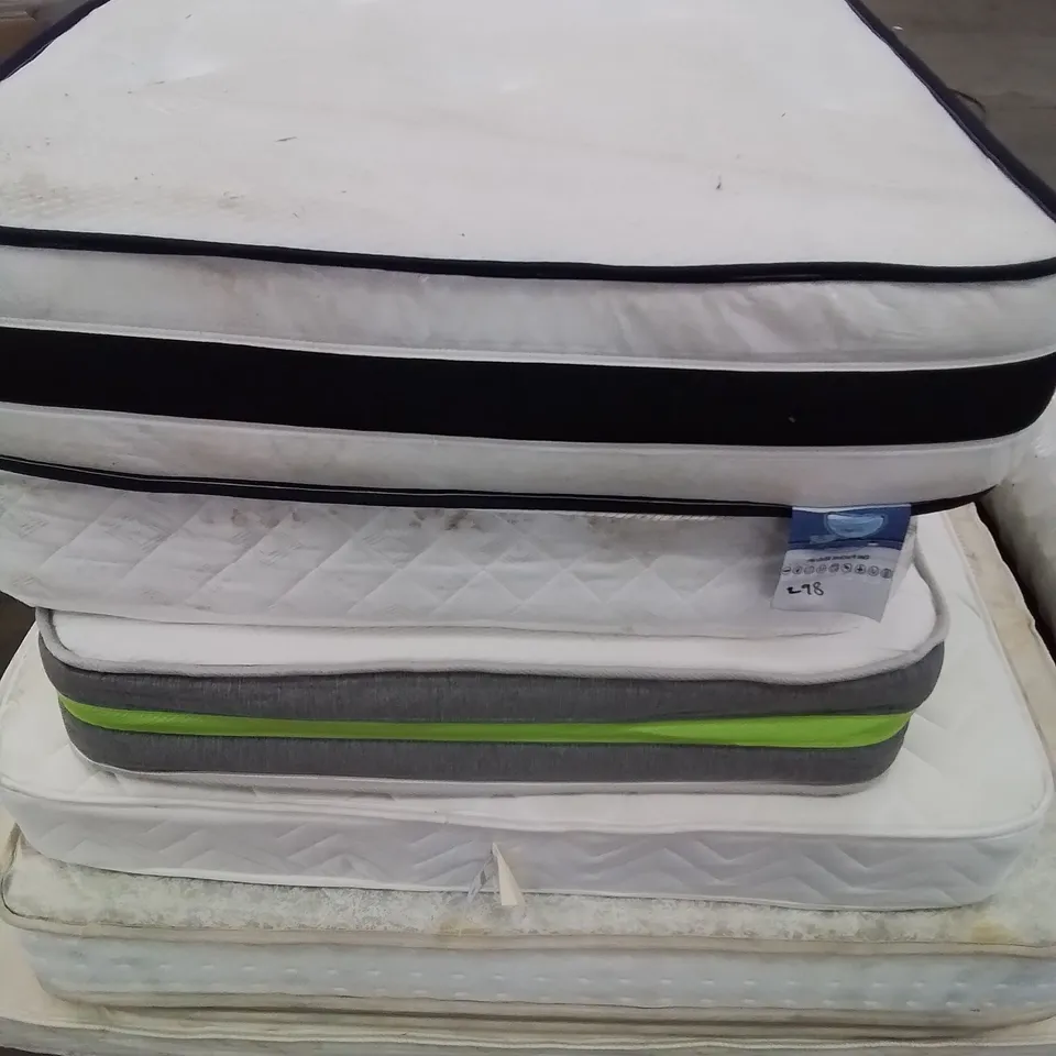 LOT OF 6 ASSORTED MATTRESSES - VARIOUS SIZES