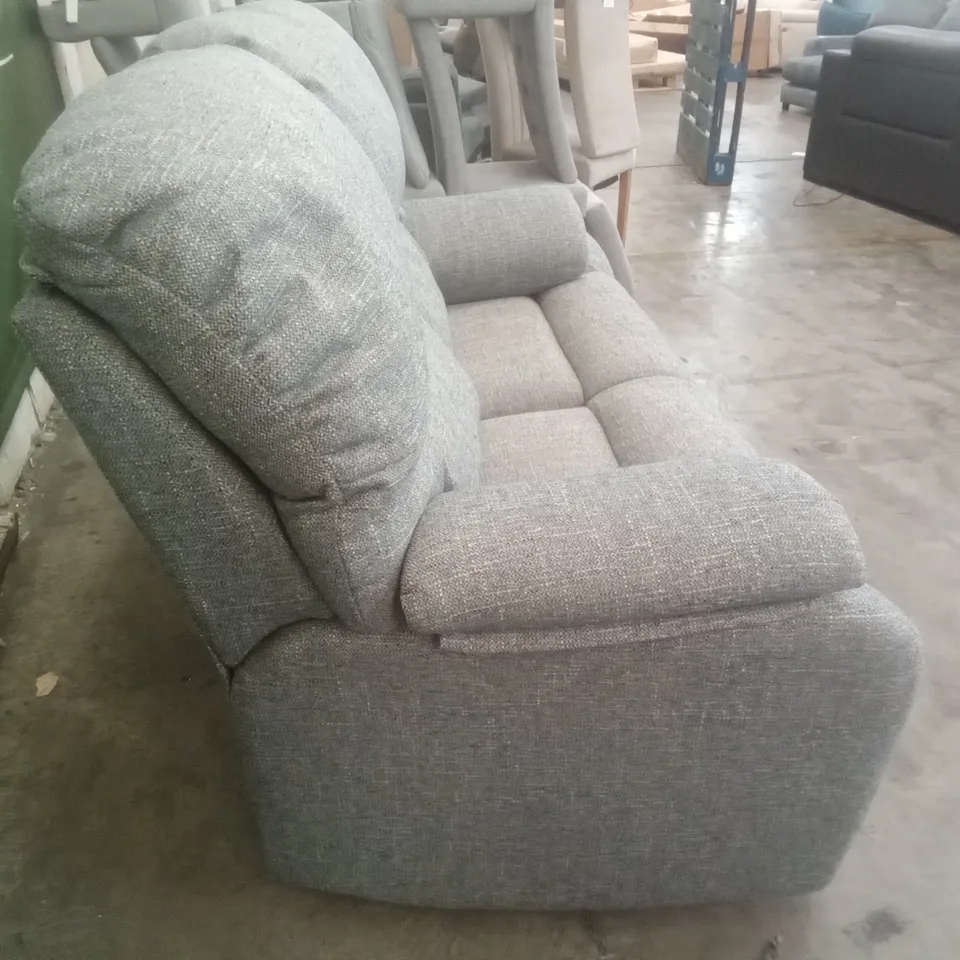 DESIGNER G PLAN MADE MISTRAL C 2 SEATER SOFA - DAPPLE KINGFISHER FABRIC 