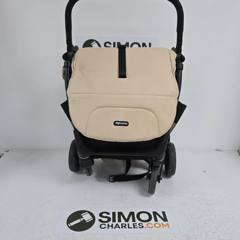 MYBABIIE MBX6 AUTO-FOLD COMPACT STROLLER - FAWN LEOPARD