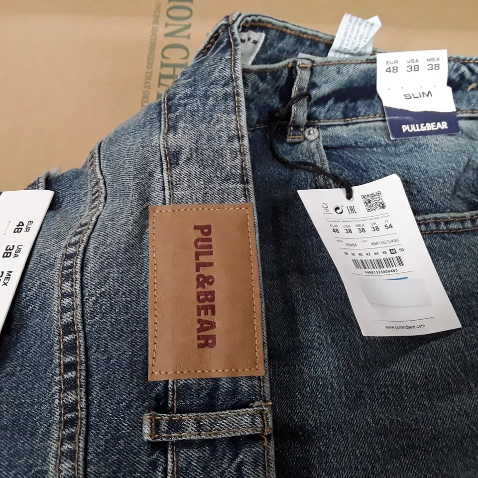 PULL & BEAR SLIM DENIM JEANS - EUR 48