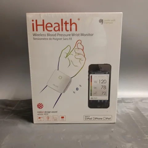 IHEALTH WIRELESS BLOOD PRESSURE WRIST MONITOR FOR IPOD, IPHONE AND IPAD