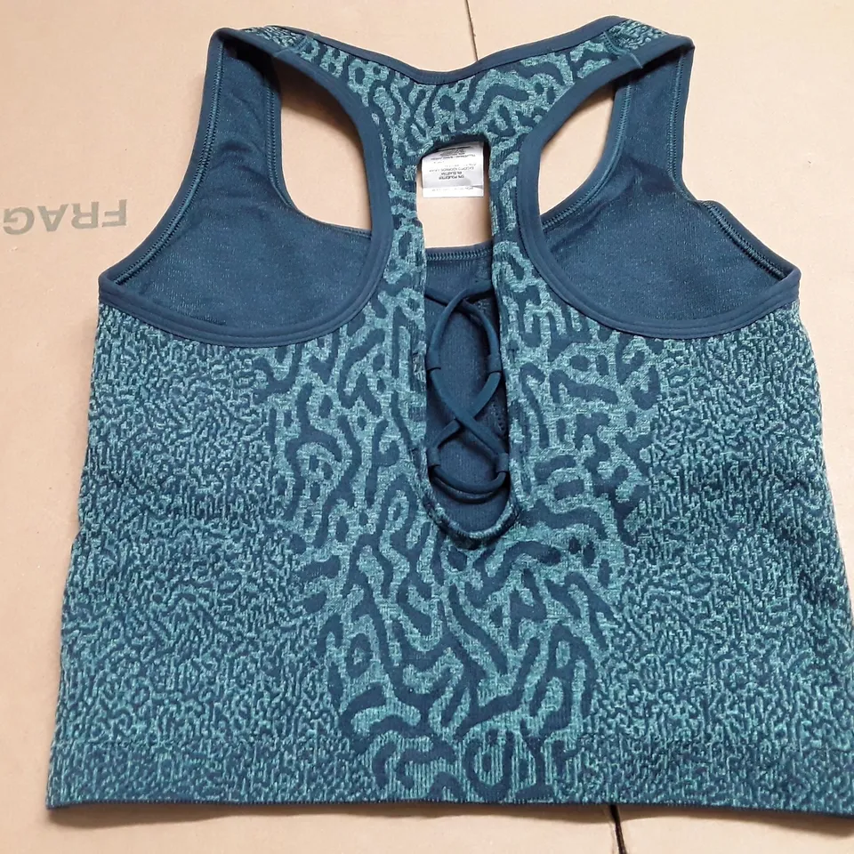 GYMSHARK GREEN TRAINING TOP - S