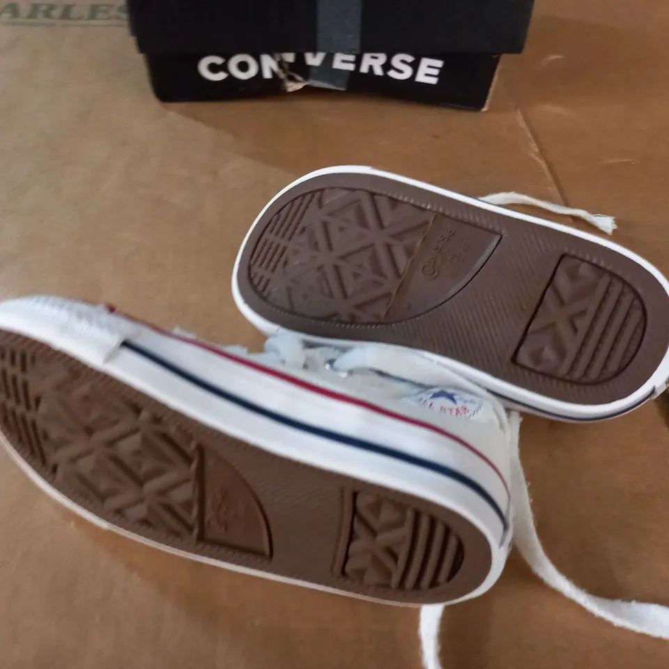 PAIR OF CONVERSE KIDS WHITE PUMPS