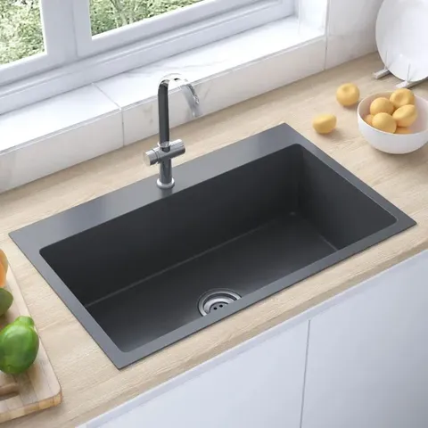 BOXED MADORA HANDMADE KITCHEN SINK STAINLESS STEEL 