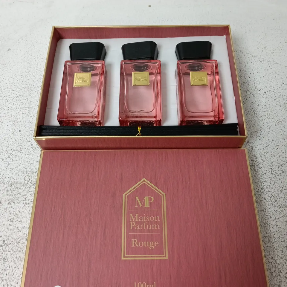 MAISON PARFUM ROUGE REED DIFFUSER SET OF 3 – 100ML EACH