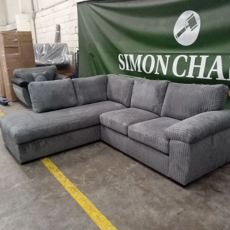 AMALFI STANDARD BACK FABRIC LEFT HAND CORNER CHAISE SOFA RRP £949