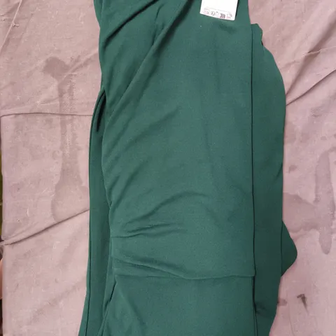 MANGO 432 AUBREY JUMPSUIT IN GREEN SIZE SMALL