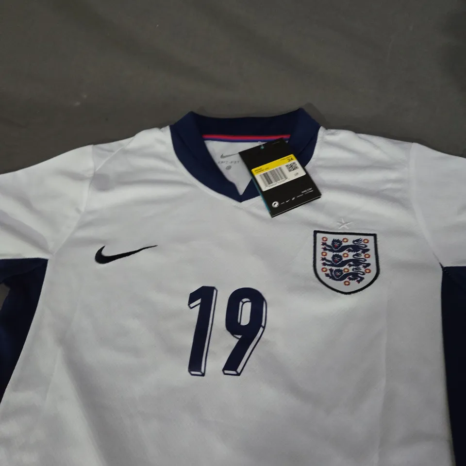 ENGLAND FC HOME JERSEY WITH RASHFORD 19 SIZE 24 - KIDS