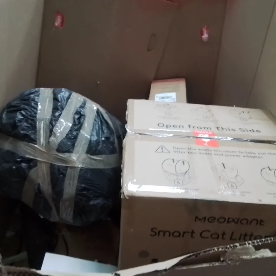 PALLET OF ASSORTED HOUSEHOLD GOODS AND PRODUCTS TO INCLUDE;AREA RUG,AIR COOLER,ACTIVITY WALKER