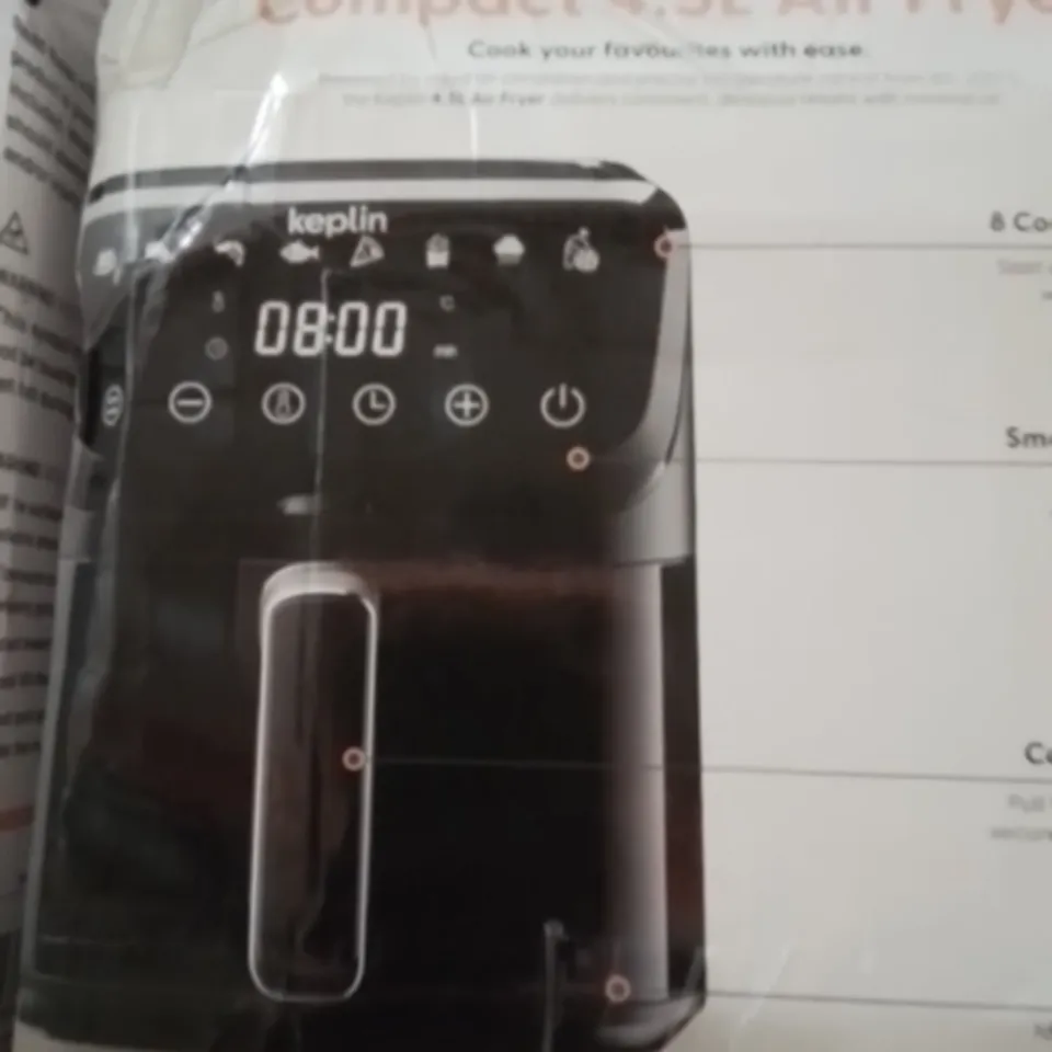 BOXED KEPLIN 4.5L AIR FRYER