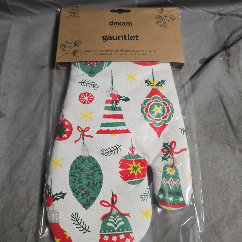 5 X DEXAM CHRISTMAS THEMED GAUNTLET GLOVES 