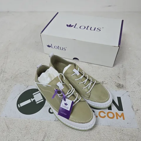 UK 4 LOTUS RIMINI SAGE LEATHER TRAINERS β EU 37