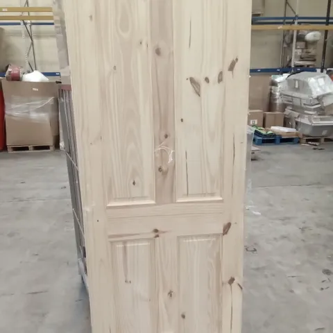 PACKAGED 762 X 1981MM GEOM 4 PANNEL KNOTTY PINE FIREDOOR INTERNAL DOOR