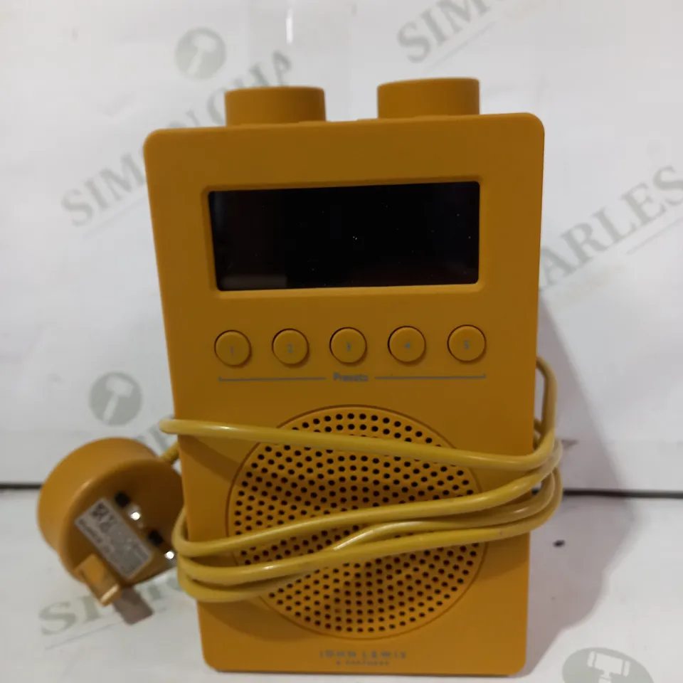 JOHN LEWIS SPECTRUM SOLO RADIO
